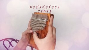 Ballade pour Adeline (Kalimba Cover w/ Numbered Notations) | Pearl Patricio