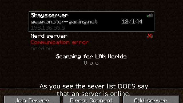 Minecraft connection problem. смотреть онлайн