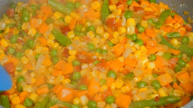 Супер рассыпчатый рис с овощами. Простой рецепт вкусного риса