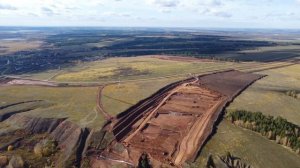 Продолжение строительства моста через р.Кама. Трасса М12. Октябрь 2023.