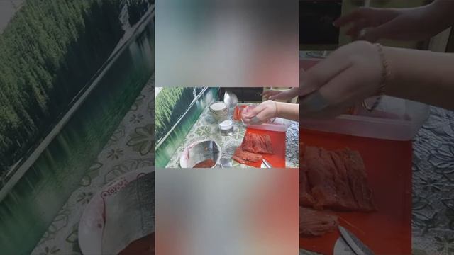 быстрый способ засолки Красной рыбы/солим Красную рыбы в домашних условиях/ молосольная красная рыб