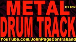 Metal Drum Backing Track 175 bpm DRUMS ONLY