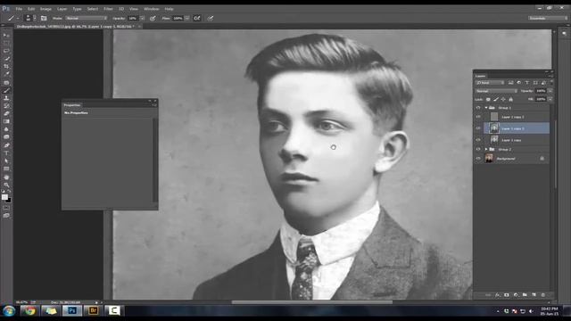 Damaged Photo Restoration - Timelapse - Adobe Photoshop смотреть онлайн