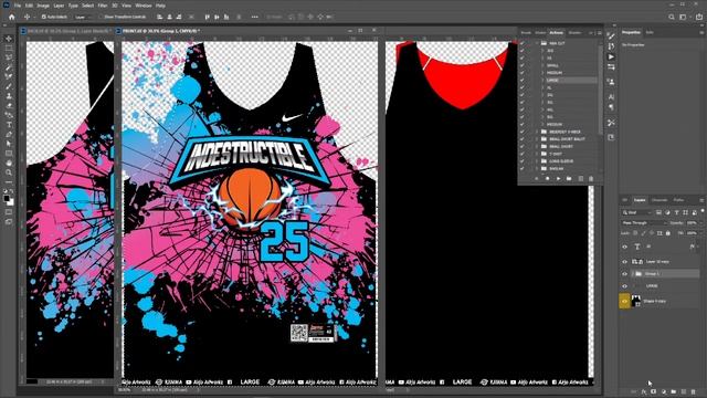 1 MINUTE RESIZING FOR SUBLIMATION JERSEY | PHOTOSHOP | ACTIONS смотреть онлайн