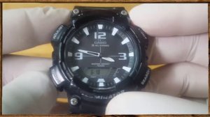 How to set Time and Date Casio Tough Solar 5208 aq-s810w aq-s800w