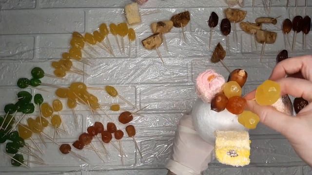 Букет из сухофруктов. DIY. Bouquet. Букет за 265 рублей.