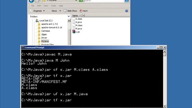 Video Training Working with Java Developer Kit JDK Working with JAR file смотреть онлайн