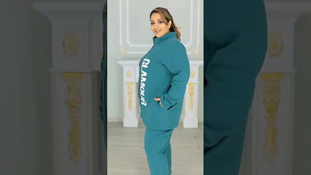 Спортивный костюм большого размера #10949 оптом