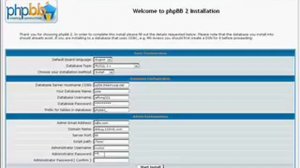 phpBB2 Installation