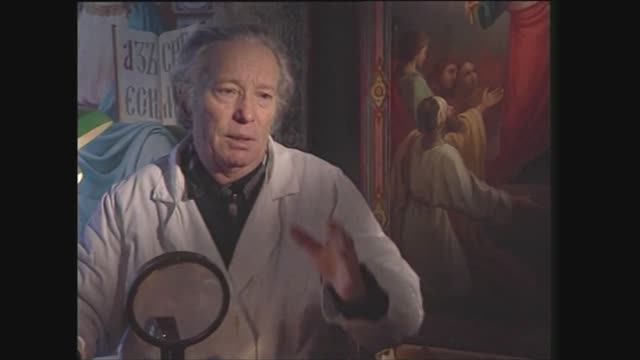 "РЕСТАВРАТОР ФРЕСОК АНДРЕЯ РУБЛЁВА  А.П.НЕКРАСОВ". Часть1. Реставратор - профессия штучная. 1999 г.