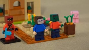 PILLAGER ATTACK!! LEGO Minecraft MEGA Illager Raid Playset Stop Motion Unboxing