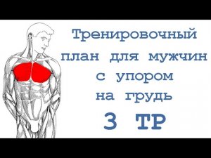 Тренировочный план для мужчин с упором на грудь (3 тр)