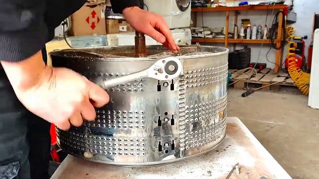 Как установить новую крестовину на барабан и снять старую стиральной машины. смотреть онлайн