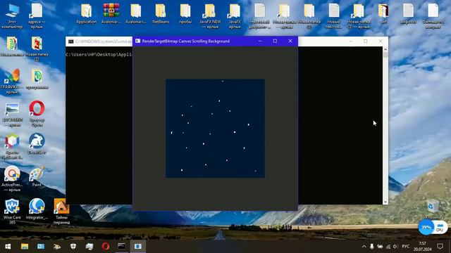 Avalonia RenderTargetBitmap Canvas Scrolling Background