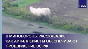 В Минобороны рассказали, как артиллеристы обеспечивают продвижение ВС РФ