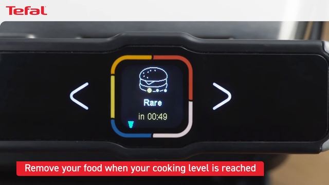 How to use the burger program | Tefal OptiGrill Elite GC750 Smart Grill смотреть онлайн