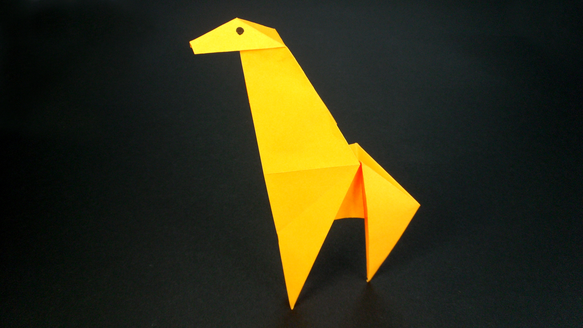 Как сделать Жирафа из бумаги | Оригами Жираф своими руками | Фигурка Животного для детей без клея