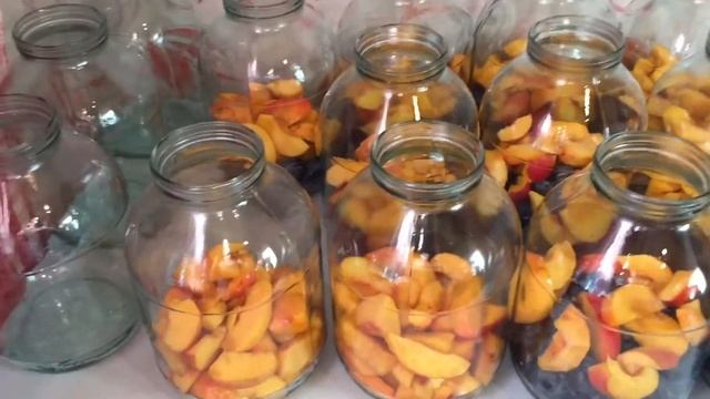 Компот из слив и нектарин на зиму смотреть онлайн