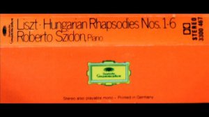 Roberto Szidon: Ungarsk Rhapsody / Hungarian Rhapsody Nr. 1, Part 2 (Liszt) 1973, DG