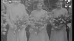 Wedding in Edinburgh: Duchess of York's cousin (1929)