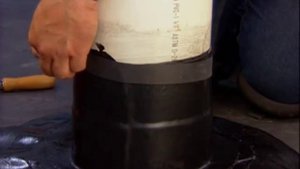 Монтаж мембраны Firestone при создании искусcтвенного водоема