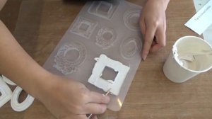 Studio Decoupage Tutorial Using Stamperia Mold With Plaster of Paris