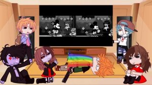 FNF Characters React to Friday Night Funkin' VS Mickey Mouse Remastered Creepypasta Horror EXE Mod