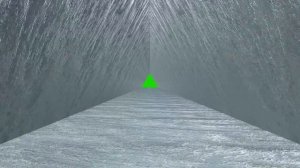 triangle tunnel ice green screen royalty free footage