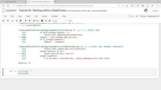 DS - ML Tutorial 24. Working within a DataFrame - Basic Functionalities : Part 1 смотреть онлайн