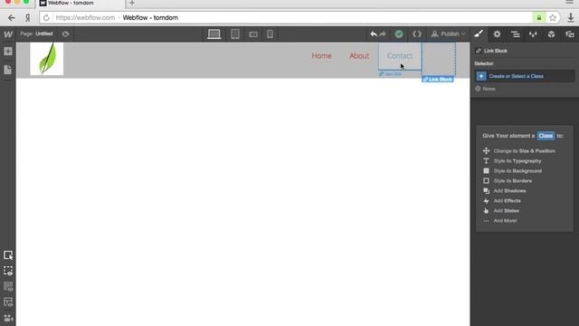 Адаптивное меню сайта на Webflow смотреть онлайн