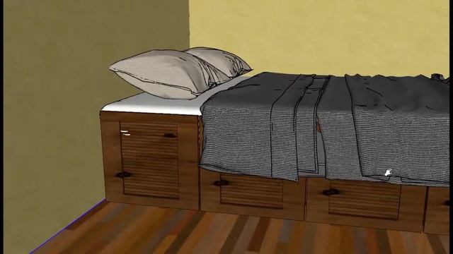 Кровать 140 на 200 своими руками из дерева с отделкой в любом стиле. Чертежи, проект, руководство.