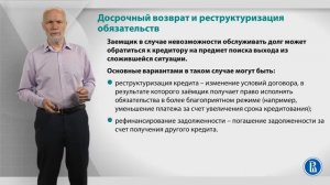 Курс лекций по банковской системе. Лекция 23: Досрочный возврат