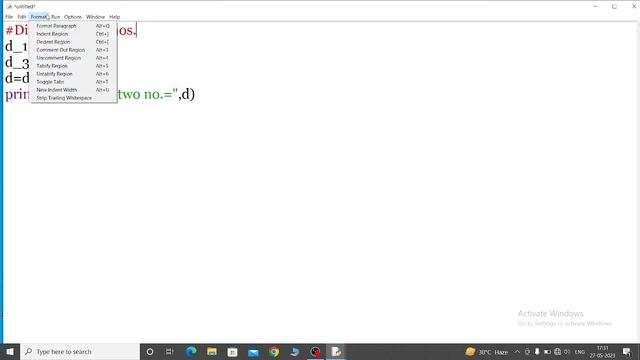 P4. Division of two numbers in Python IDLE with output смотреть онлайн