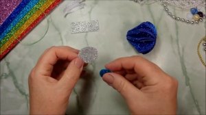 Новогодние елочные игрушки своими руками из фоамирана / diy christmas ornaments glitter foam