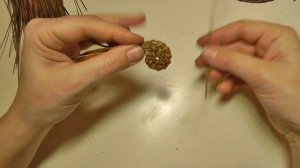 Плетение из сосновых иголок. Узел СОТЫ