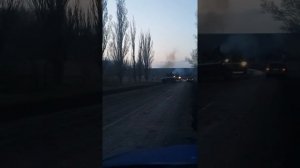 БТРы в Донецкой области, пгт Володарское