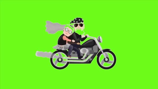 Футаж на хромакее престарелые байкеры