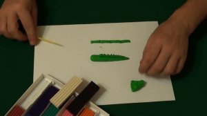 Крокодил из пластилина
