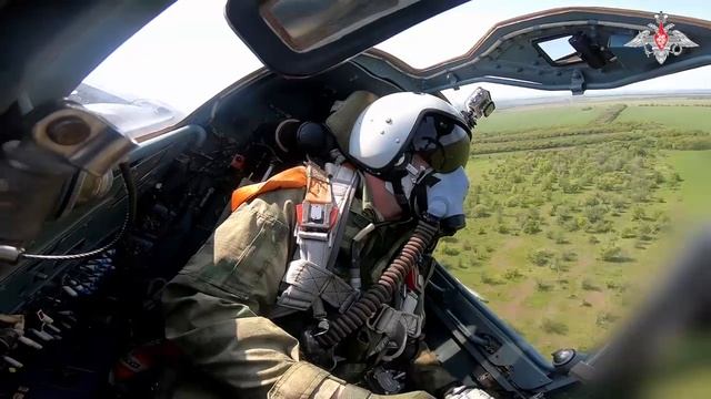 Боевая работа штурмовиков Су-25СМ