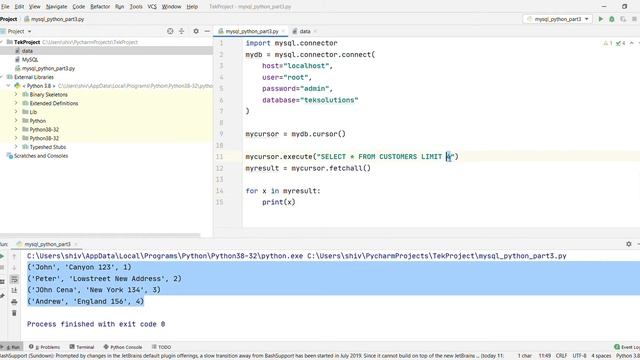#56 Python with MySQL Database | UPDATE, DROP, JOIN, LIMIT  - Part 3| #teksolutions #python