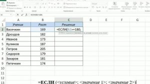 Функция ЕСЛИ в excel