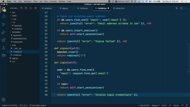 Build a User Login System with Flask and MongoDB - Part 4 смотреть онлайн