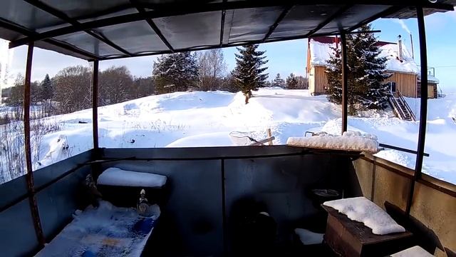 Шугайловские Дворики зимой // Из города в деревню смотреть онлайн