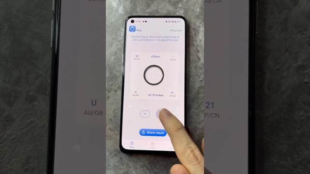 Как узнать размер КОЛЬЦА? #shorts