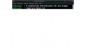 Raspberry Pi Rechte VERGEBEN & ÄNDERN kompakt erklärt: Deutsches Tutorial zu chmod, chown und chgrp