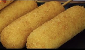 Как приготовить хот-дог с картошкой и сыром :: Корейский хот-дог :: Без муки