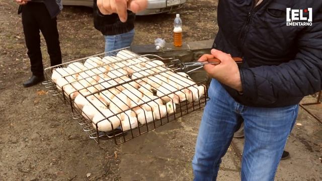 Шампиньоны на мангале / Шашлык из грибов / Как замариновать грибы для шашлыка / Грибы на мангале
