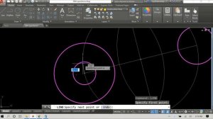 AutoCAD Tutorial: How to construct 2 external tangents to 2 unequal circles. (Technical Drawing)