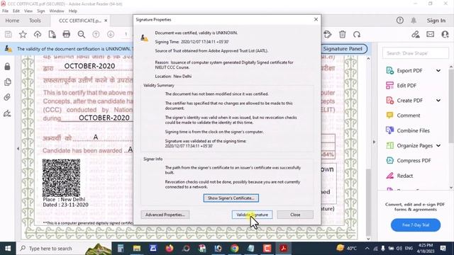 How To Verify Digital Signature Document At least one signature has problems Adobe Acrobat Software смотреть онлайн