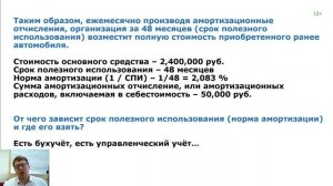 Амортизация в управленческом учёте (теория)